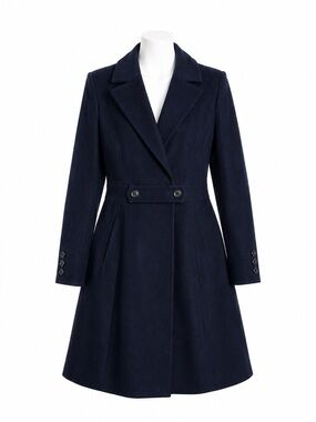 Size 0X Torrid Outlander Claire Fraser Women’s Navy Swing Coat Wool Blend